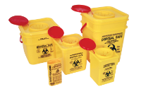 FASTAID SHARPS CONTAINER PLASTIC 250ML YELLOW